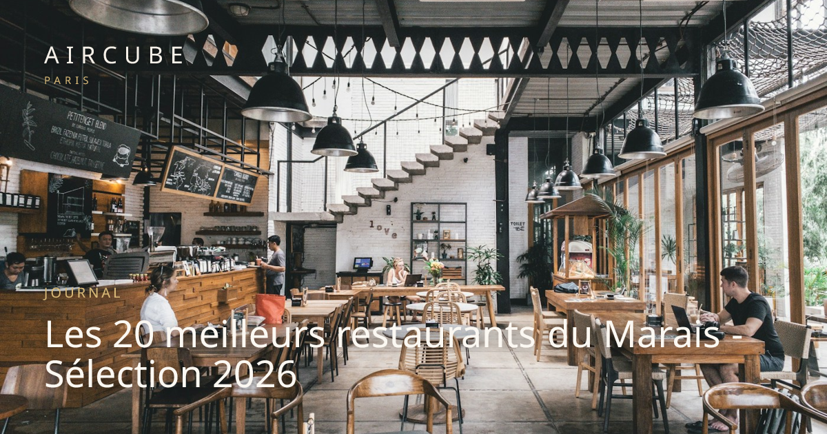 Les 20 meilleurs restaurants du Marais - Sélection 2026 - Aircube Journal